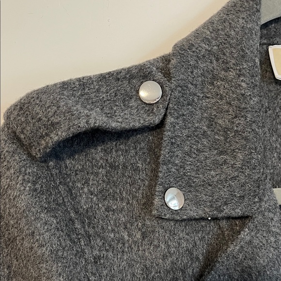 NWOT MICHAEL Michael Kors Charcoal Wool Moto Jacket, Size M - Picture 6 of 12